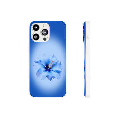 'Blue Hibiscus' Flexible Iphone Cases