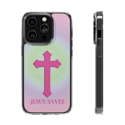 'Jesus Saves' Clear Iphone Cases