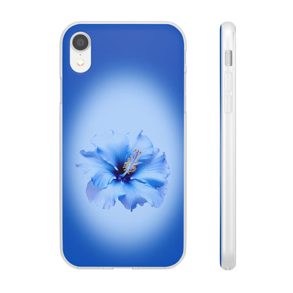 'Blue Hibiscus' Flexible Iphone Cases