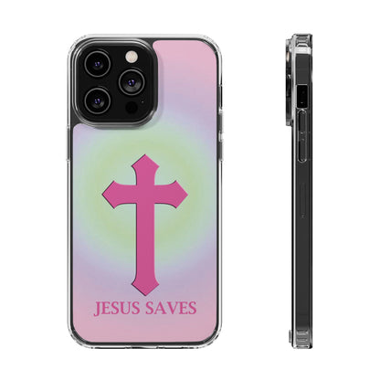 'Jesus Saves' Clear Iphone Cases