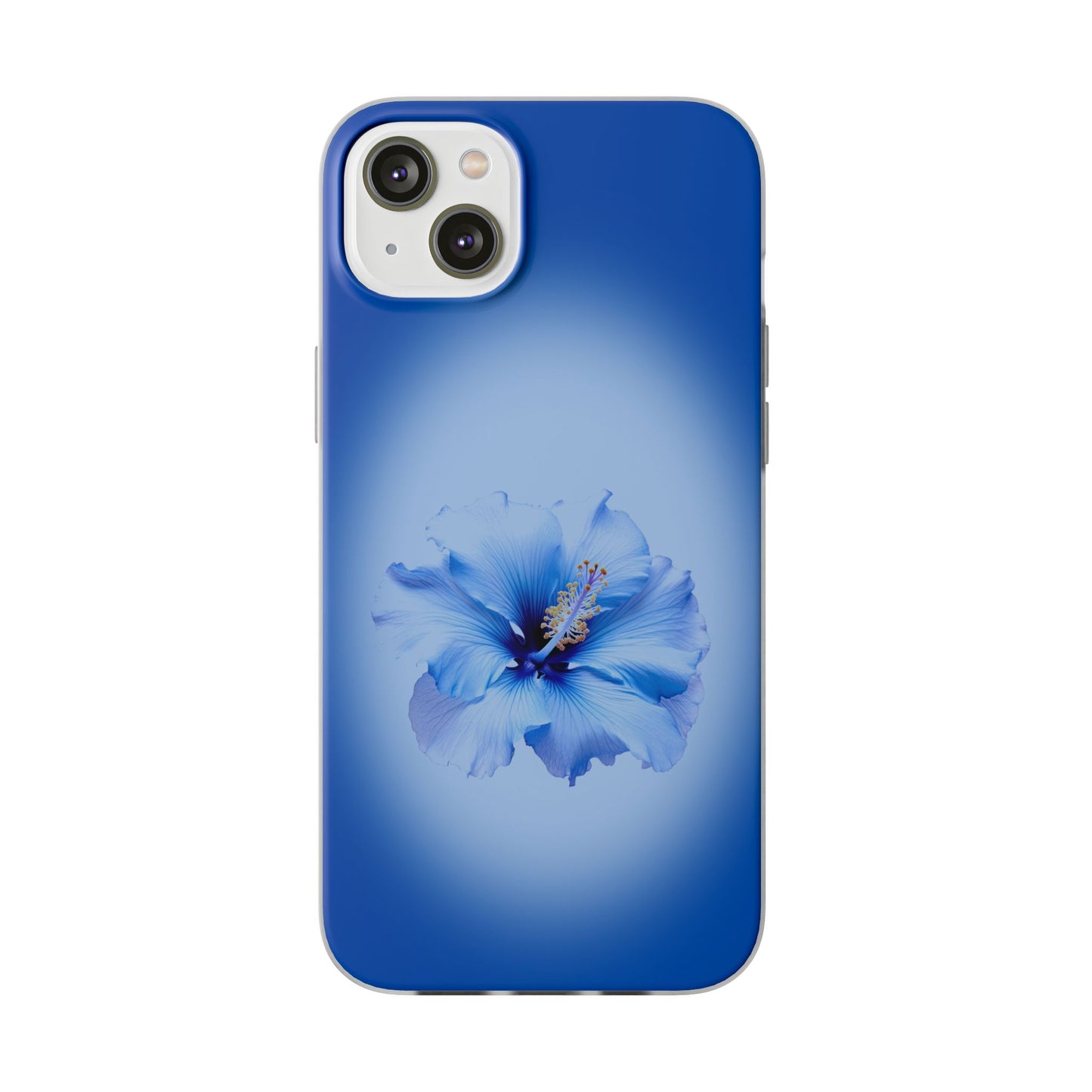 'Blue Hibiscus' Flexible Iphone Cases