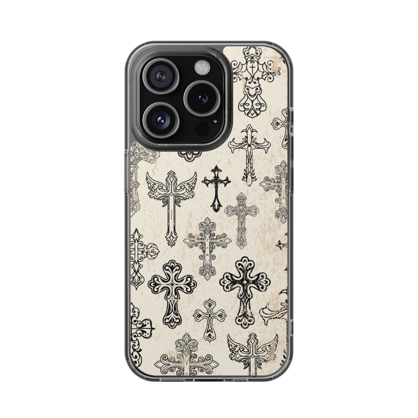 'Little cross' Clear Iphone Cases