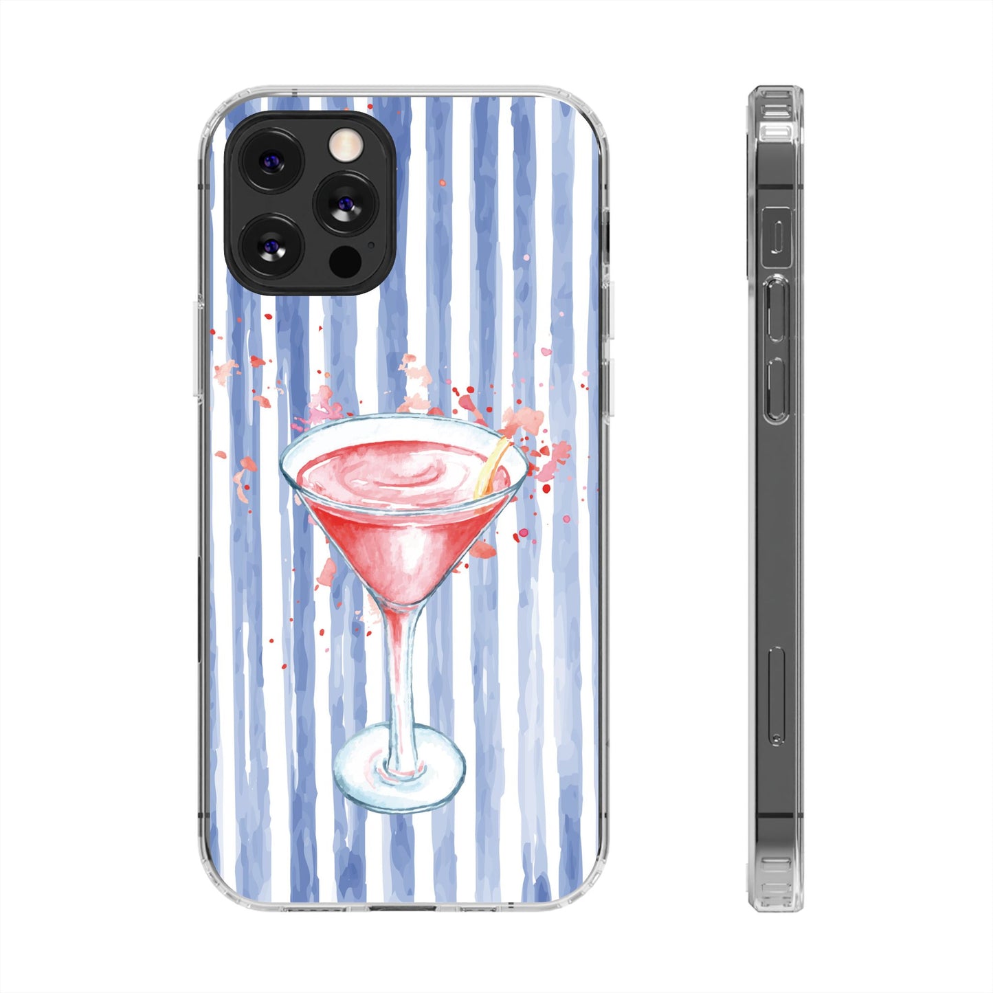 'Wine glass" Clear Iphone Cases