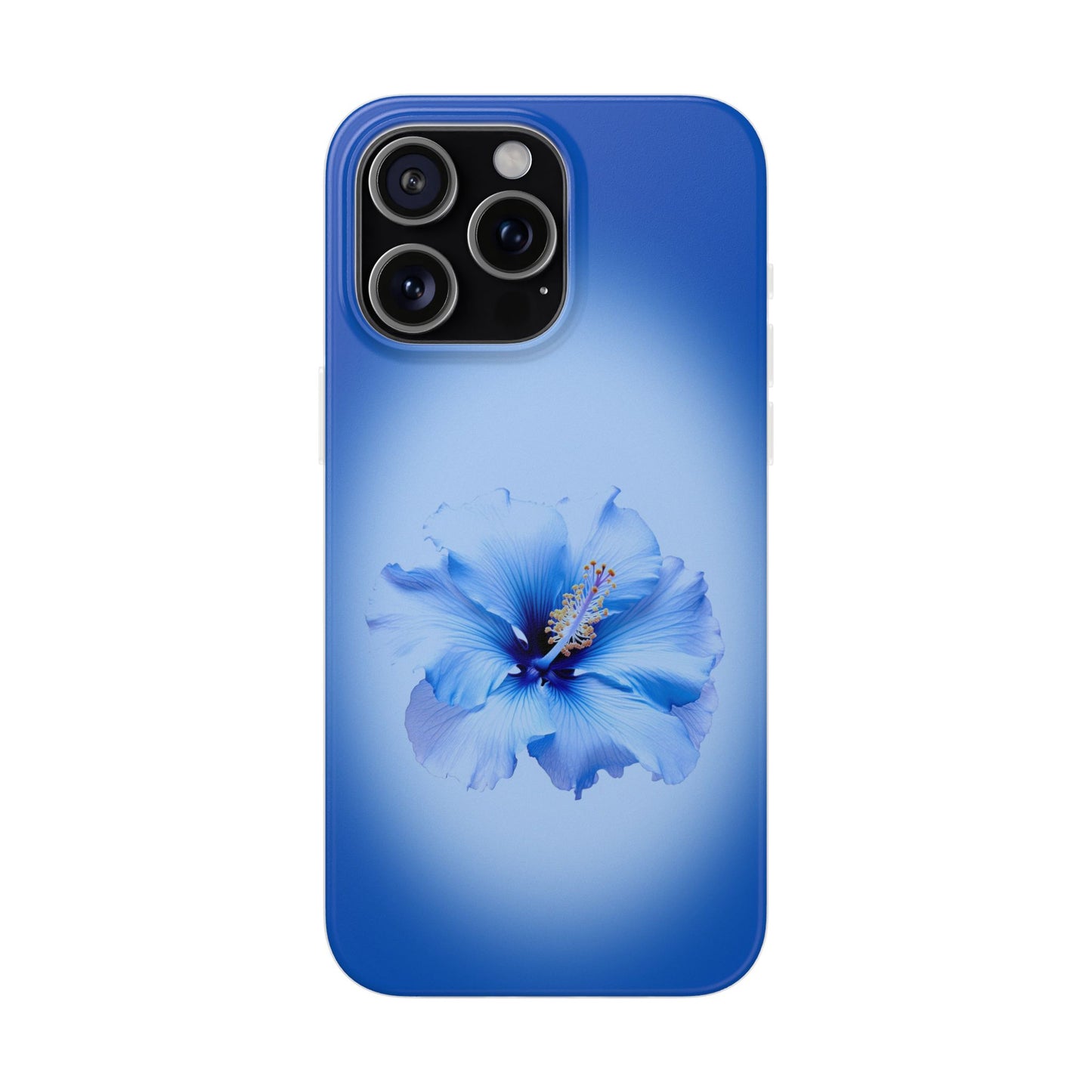 'Blue Hibiscus' Flexible Iphone Cases