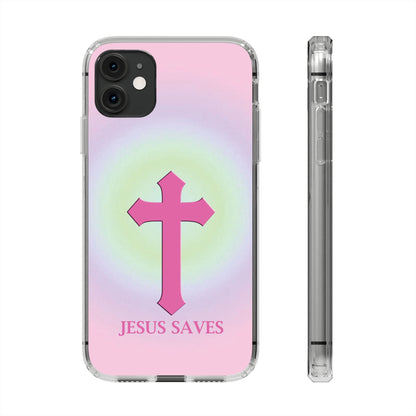 'Jesus Saves' Clear Iphone Cases