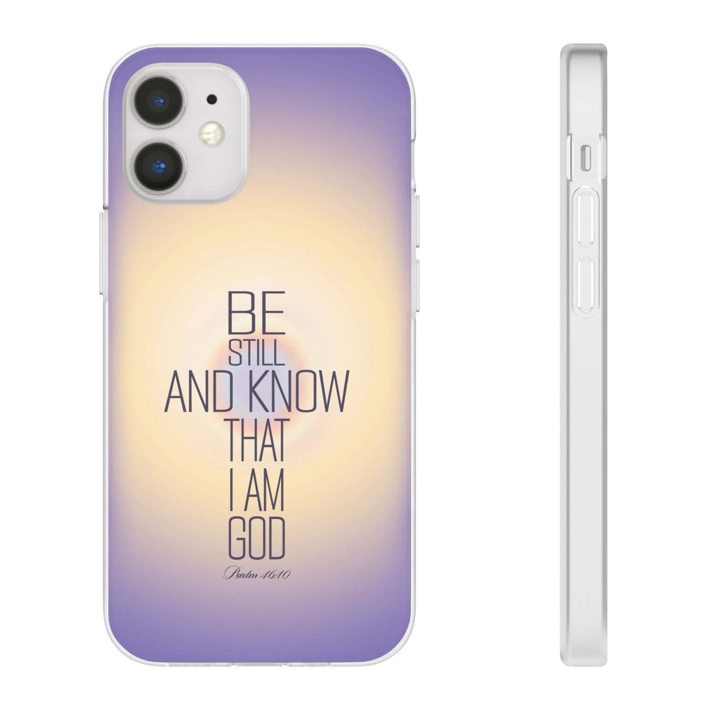 'Psalm 46v10 Bible verse' Flexible Iphone Cases