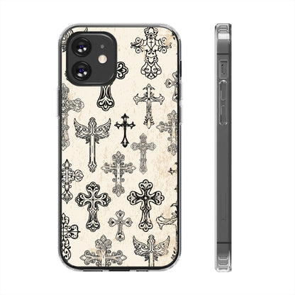 'Little cross' Clear Iphone Cases