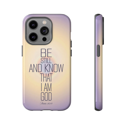 'Psalm 46v10 Bible verse' Tough Iphone Cases