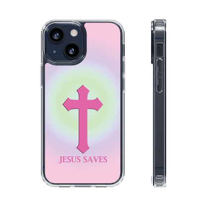 'Jesus Saves' Clear Iphone Cases