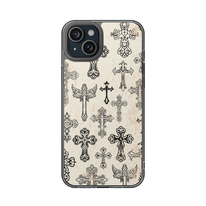 'Little cross' Clear Iphone Cases