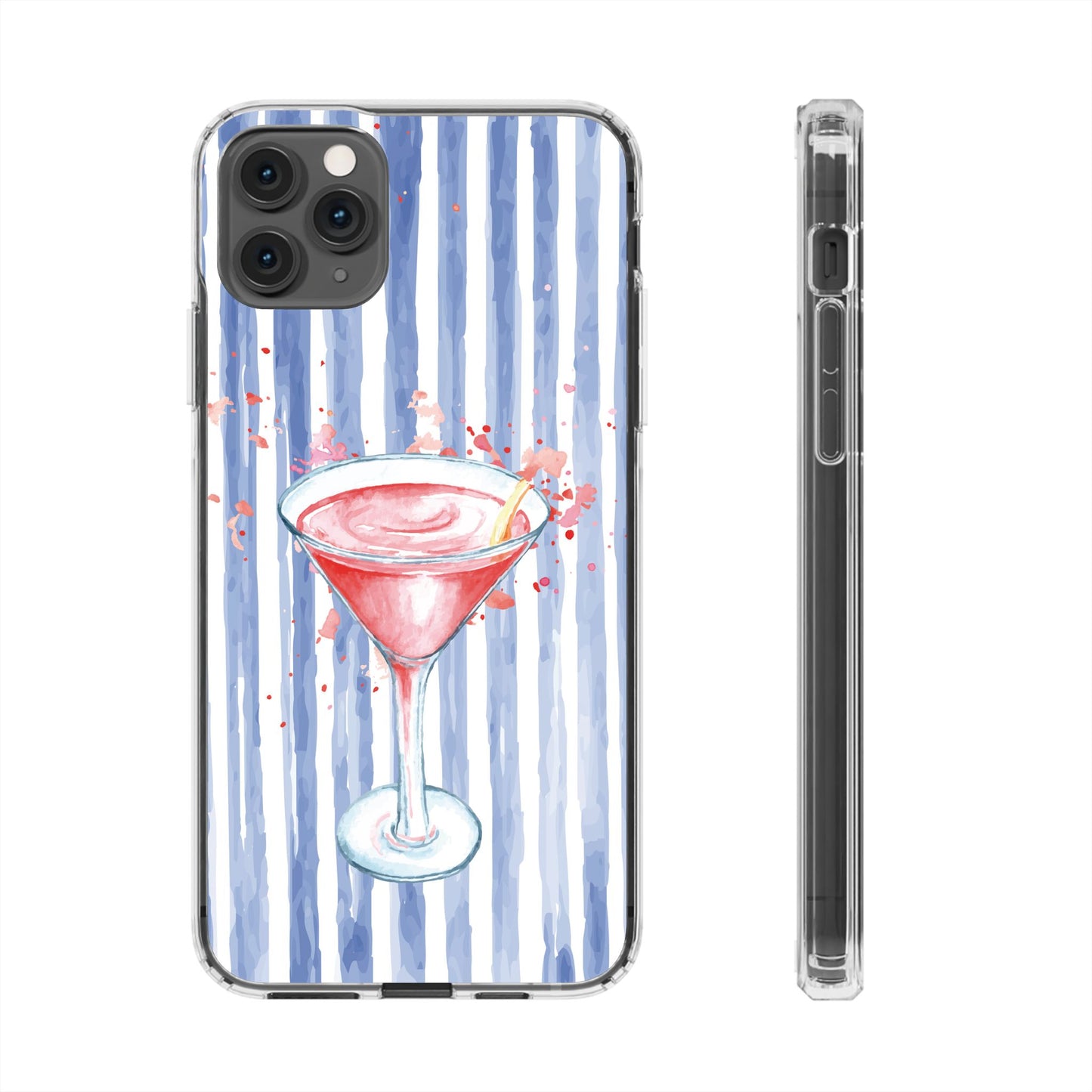 'Wine glass" Clear Iphone Cases