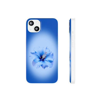 'Blue Hibiscus' Flexible Iphone Cases