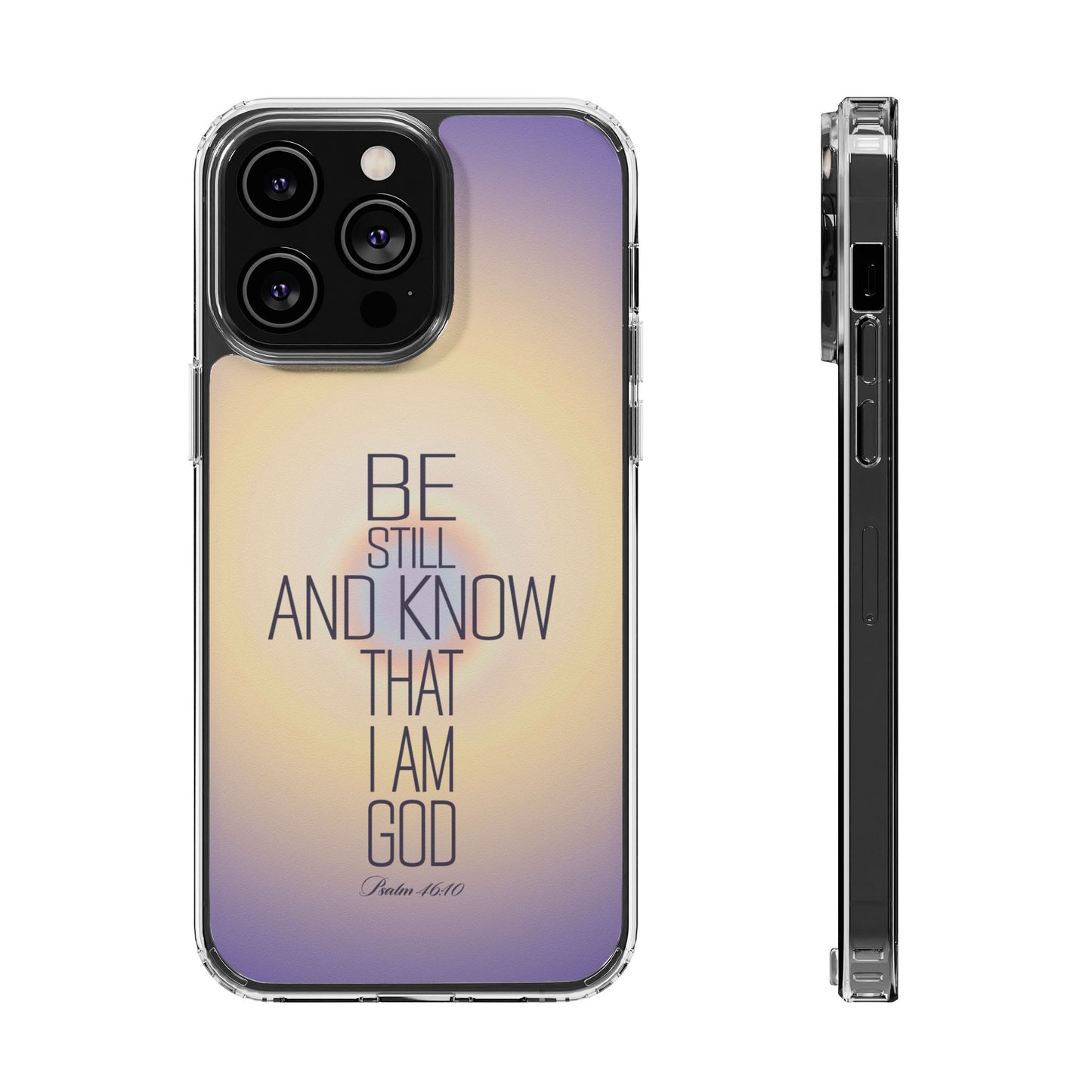 'Psalm 46v10 Bible verse' Clear Iphone Cases