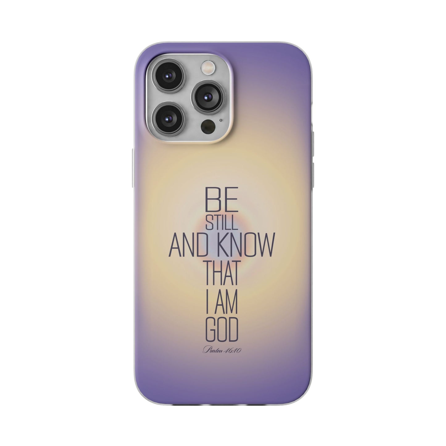 'Psalm 46v10 Bible verse' Flexible Iphone Cases