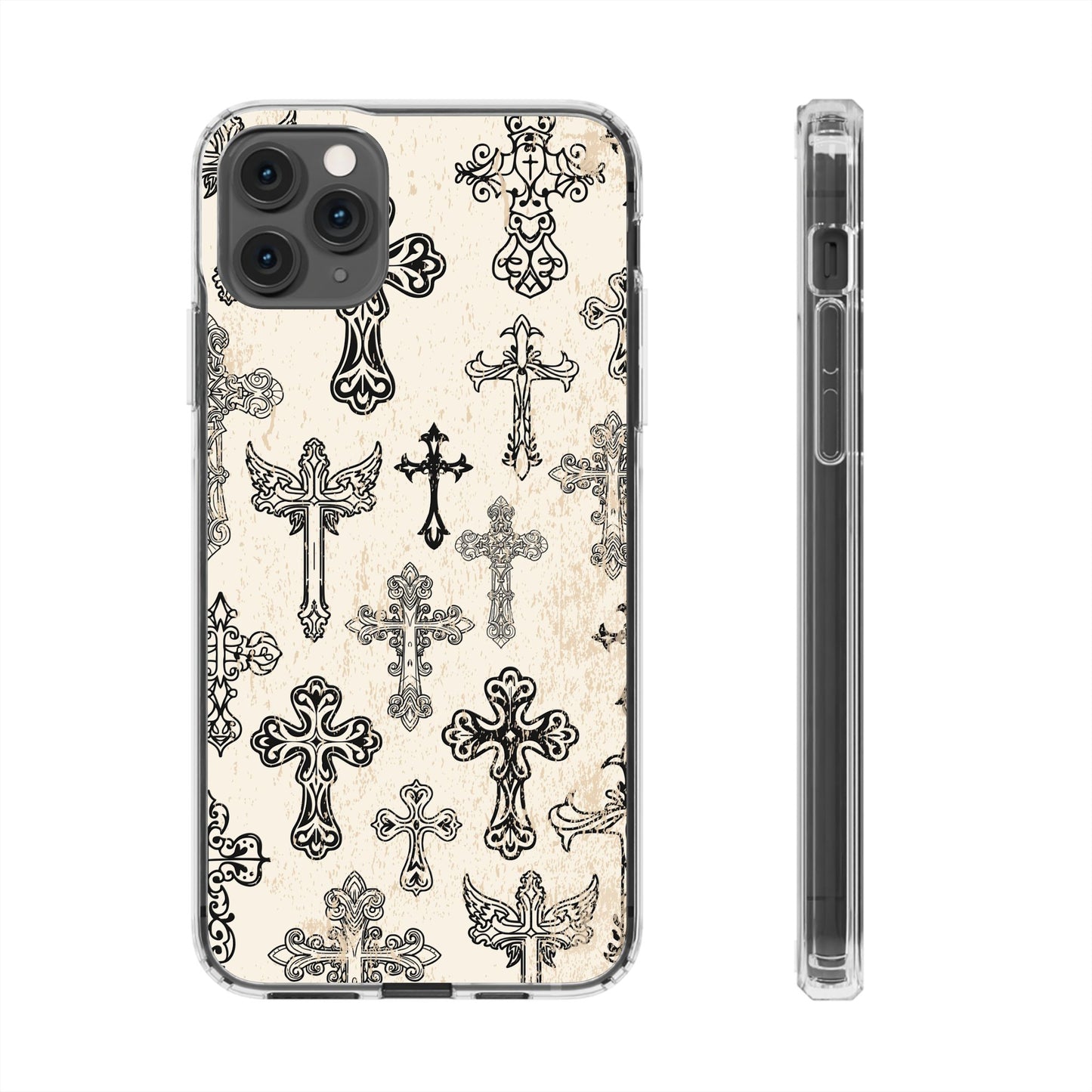 'Little cross' Clear Iphone Cases