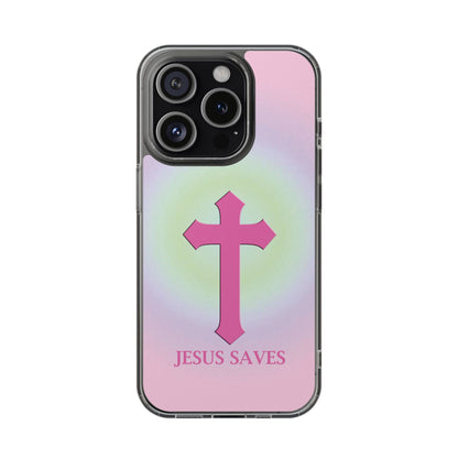 'Jesus Saves' Clear Iphone Cases