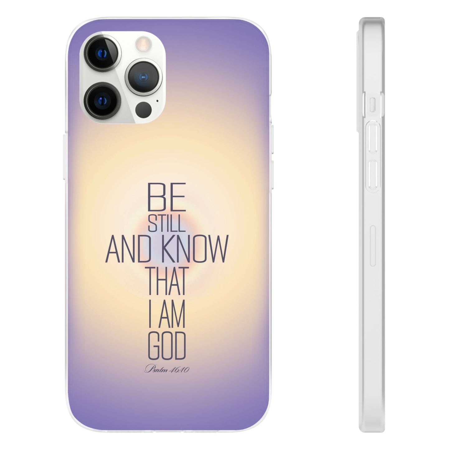 'Psalm 46v10 Bible verse' Flexible Iphone Cases