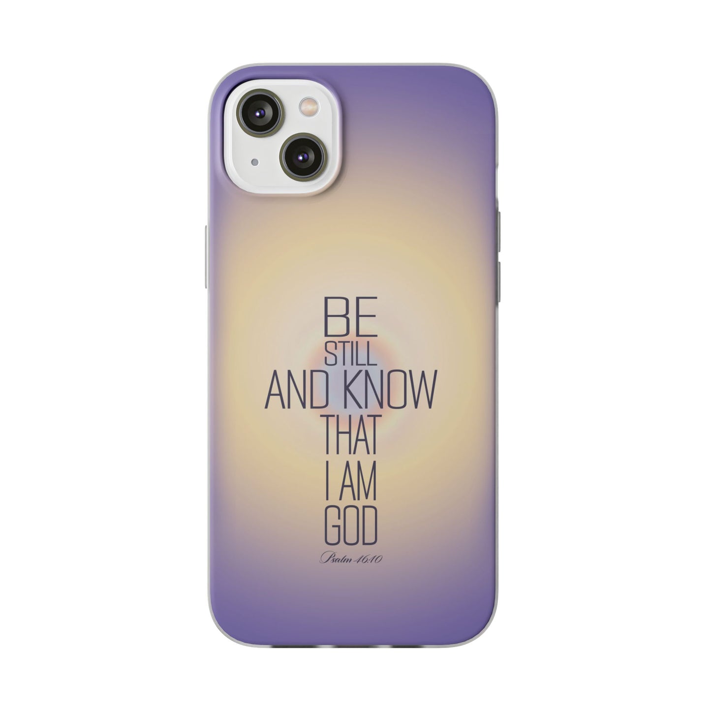 'Psalm 46v10 Bible verse' Flexible Iphone Cases