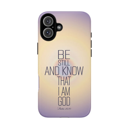 'Psalm 46v10 Bible verse' Tough Iphone Cases