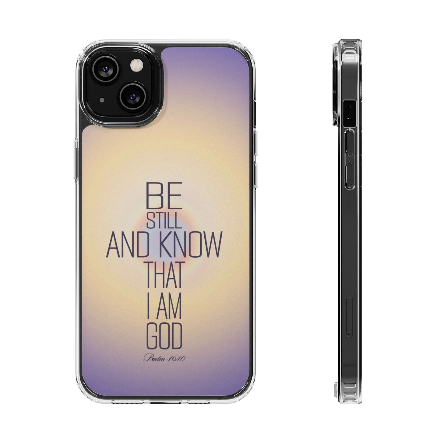 'Psalm 46v10 Bible verse' Clear Iphone Cases