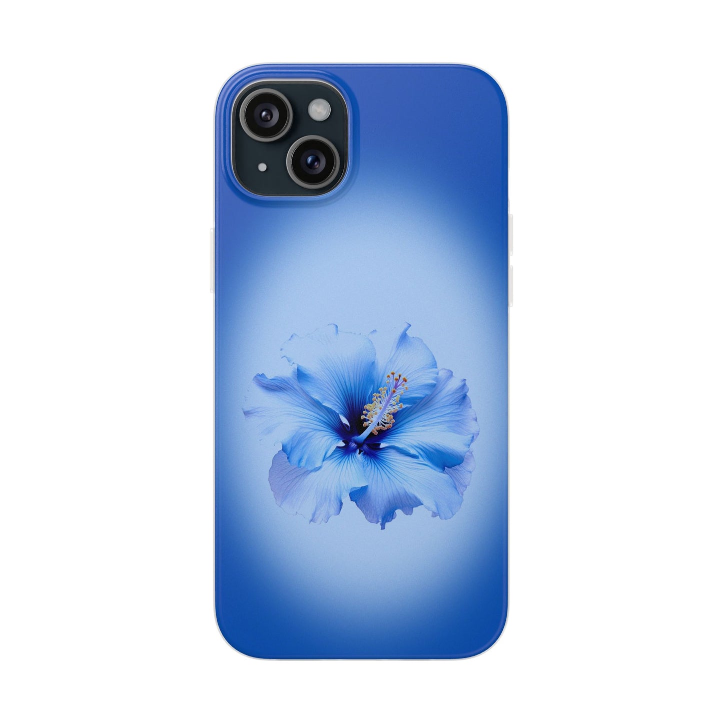 'Blue Hibiscus' Flexible Iphone Cases