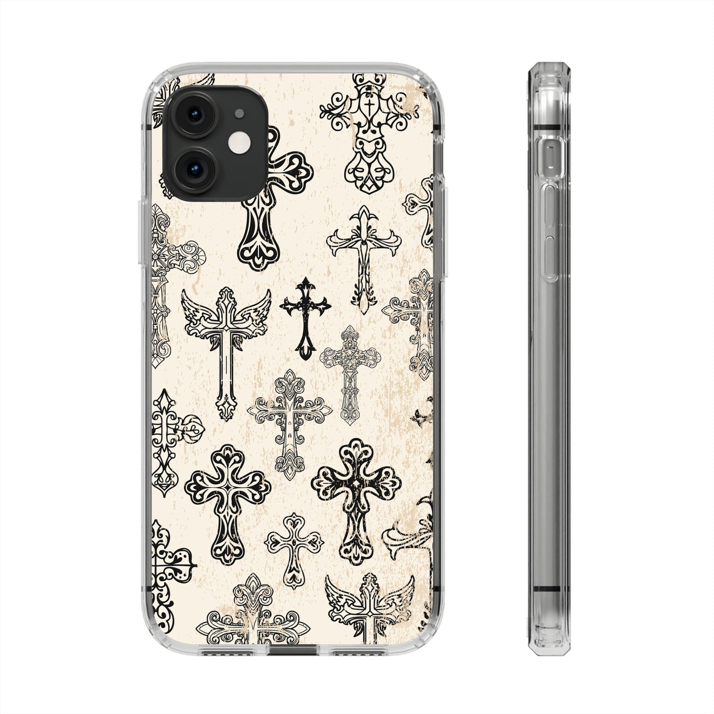 'Little cross' Clear Iphone Cases