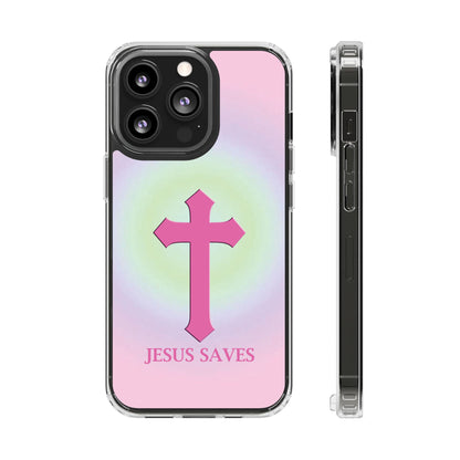 'Jesus Saves' Clear Iphone Cases