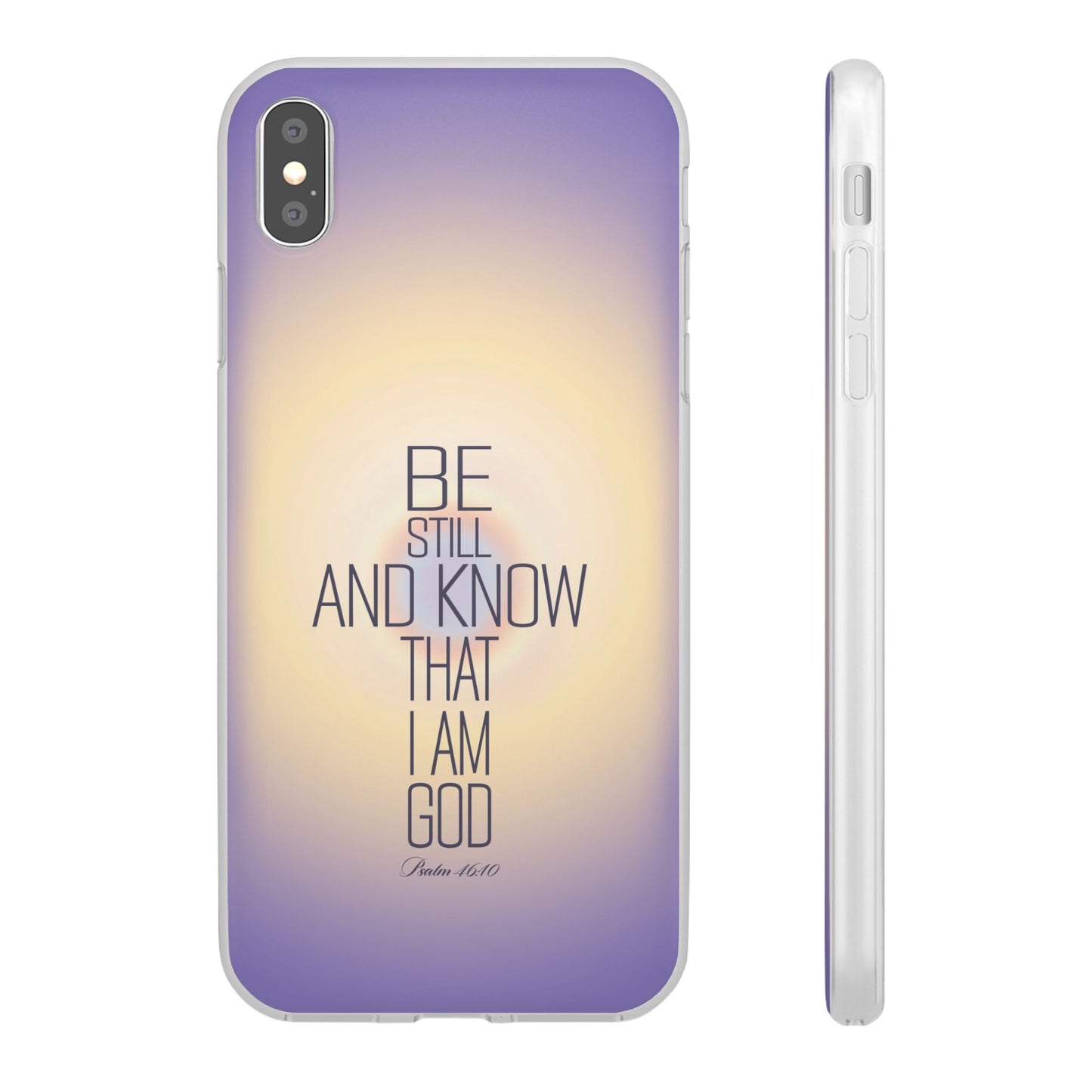 'Psalm 46v10 Bible verse' Flexible Iphone Cases