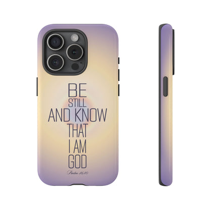 'Psalm 46v10 Bible verse' Tough Iphone Cases