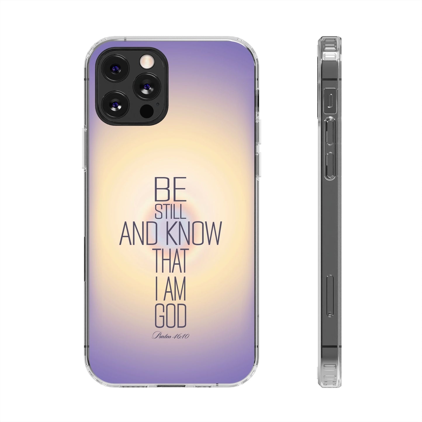 'Psalm 46v10 Bible verse' Clear Iphone Cases