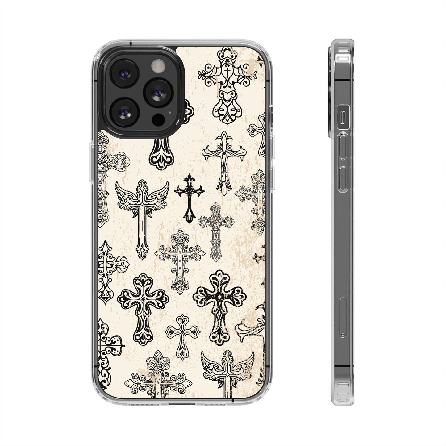 'Little cross' Clear Iphone Cases