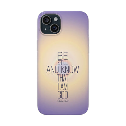 'Psalm 46v10 Bible verse' Flexible Iphone Cases