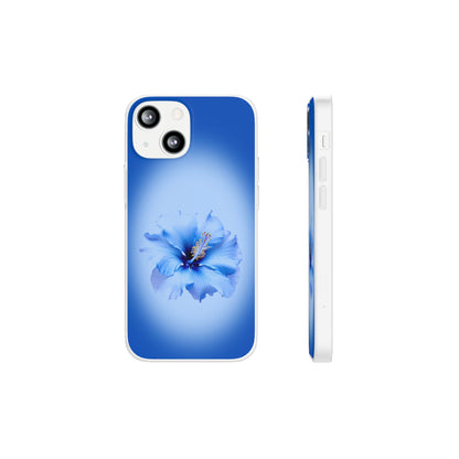 'Blue Hibiscus' Flexible Iphone Cases