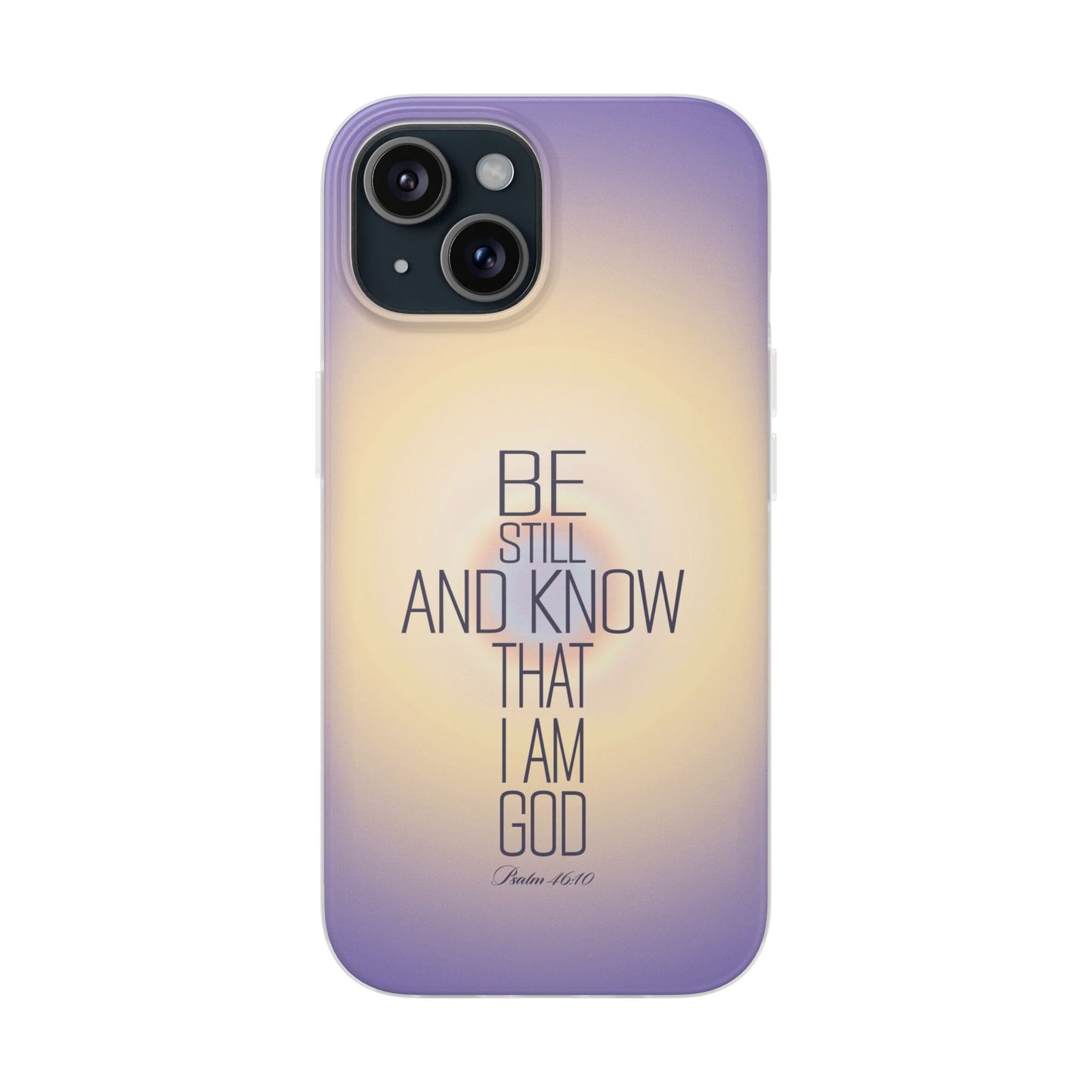 'Psalm 46v10 Bible verse' Flexible Iphone Cases