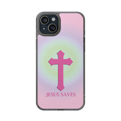 'Jesus Saves' Clear Iphone Cases