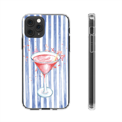 'Wine glass" Clear Iphone Cases