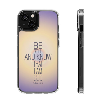 'Psalm 46v10 Bible verse' Clear Iphone Cases