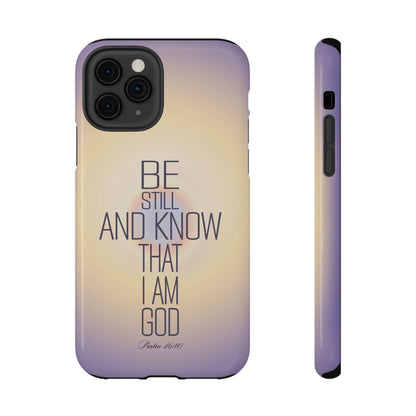 'Psalm 46v10 Bible verse ' Impact-Resistant Iphone Cases