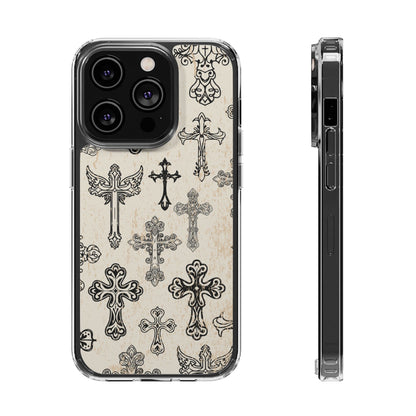 'Little cross' Clear Iphone Cases