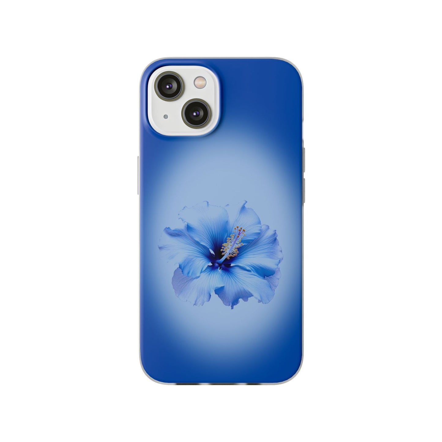 'Blue Hibiscus' Flexible Iphone Cases