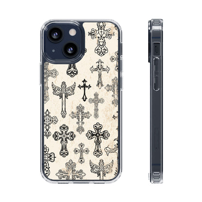 'Little cross' Clear Iphone Cases