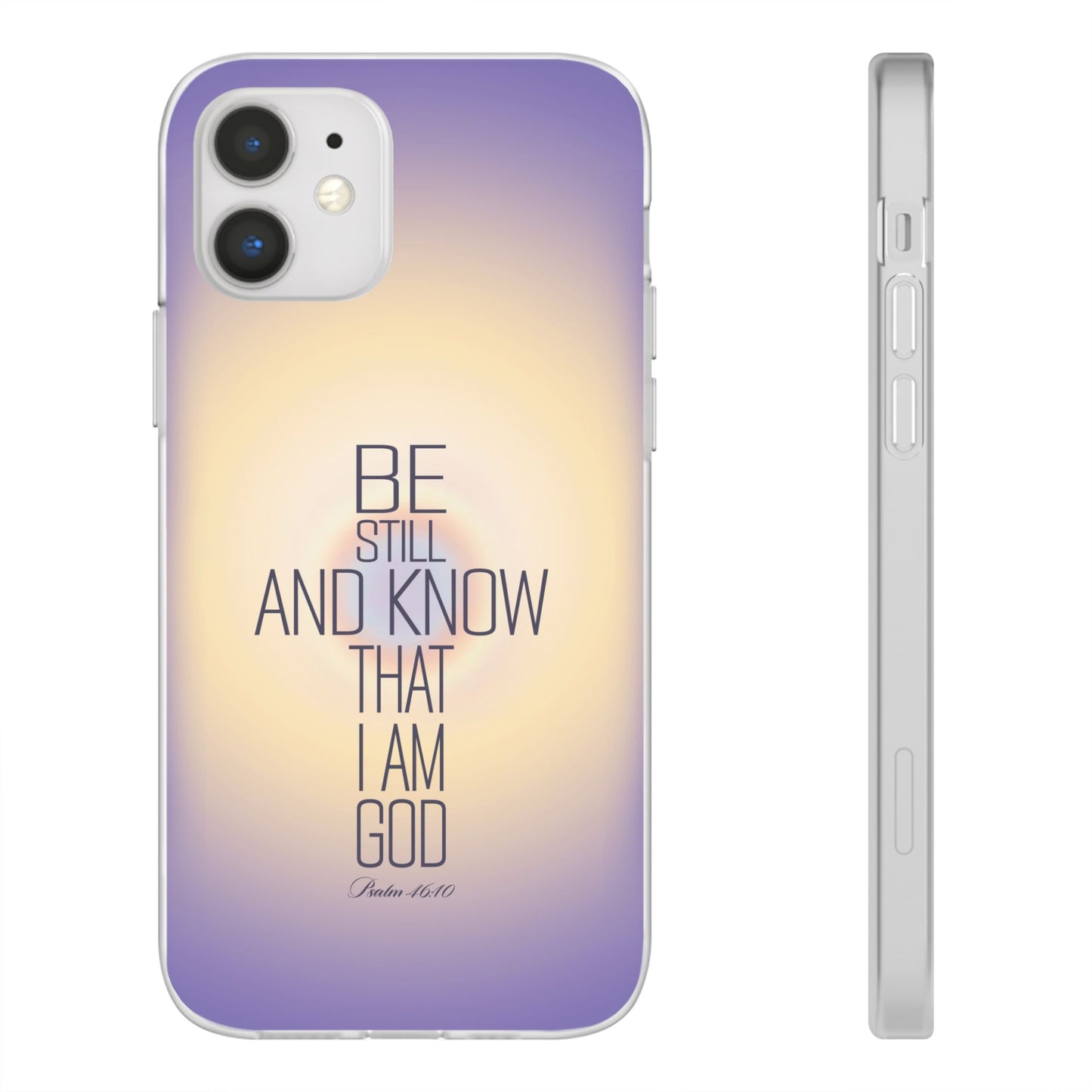 'Psalm 46v10 Bible verse' Flexible Iphone Cases