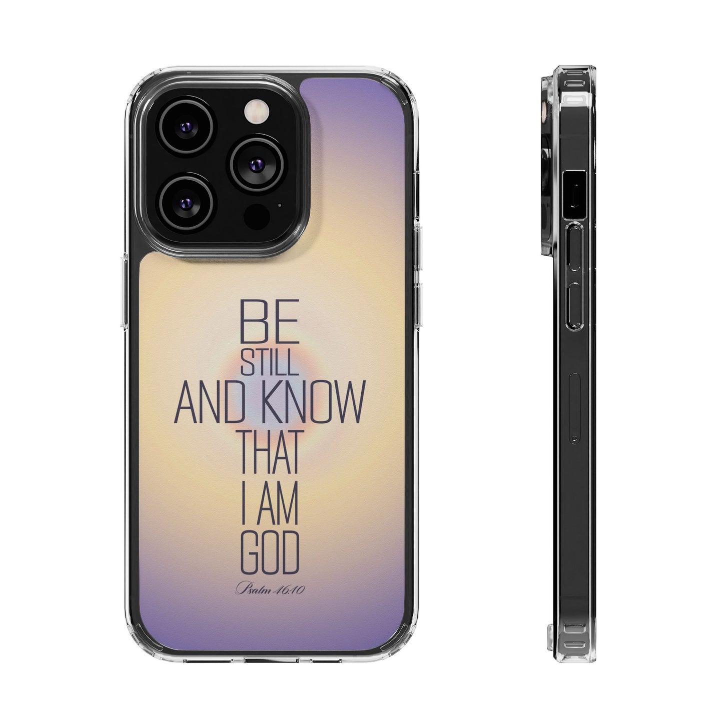 'Psalm 46v10 Bible verse' Clear Iphone Cases