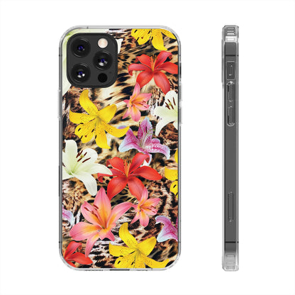 'Lovely flowers' Clear Iphone Cases