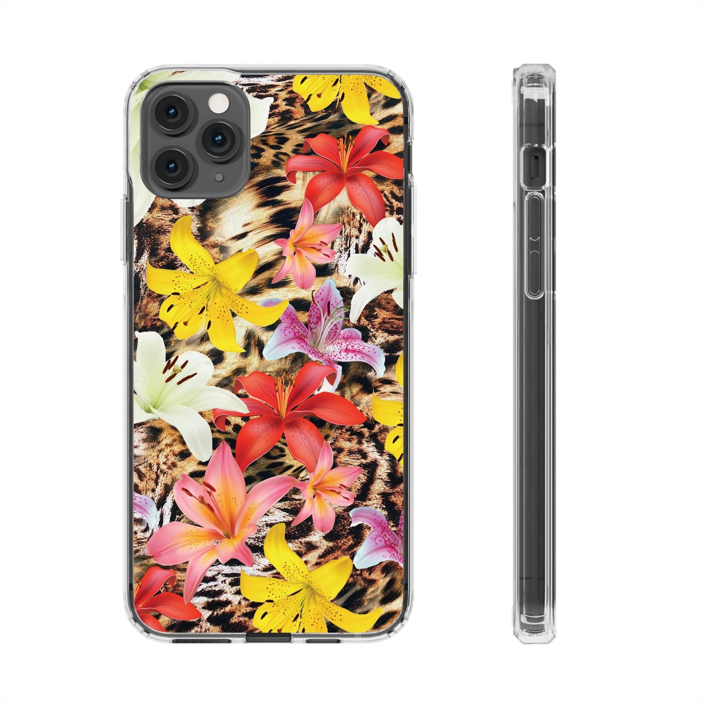 'Lovely flowers' Clear Iphone Cases