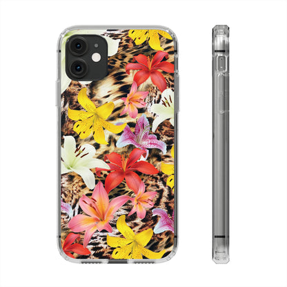 'Lovely flowers' Clear Iphone Cases