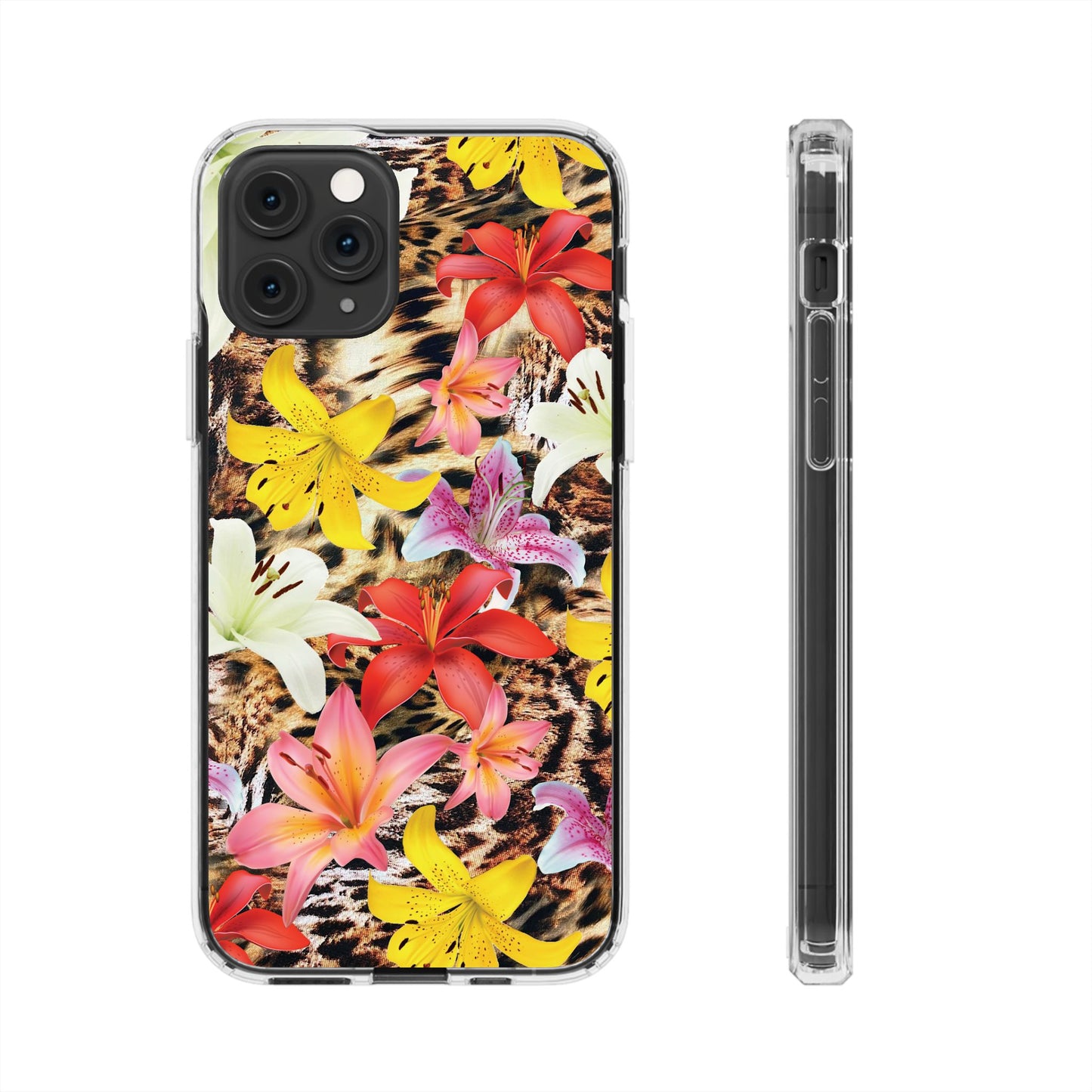 'Lovely flowers' Clear Iphone Cases