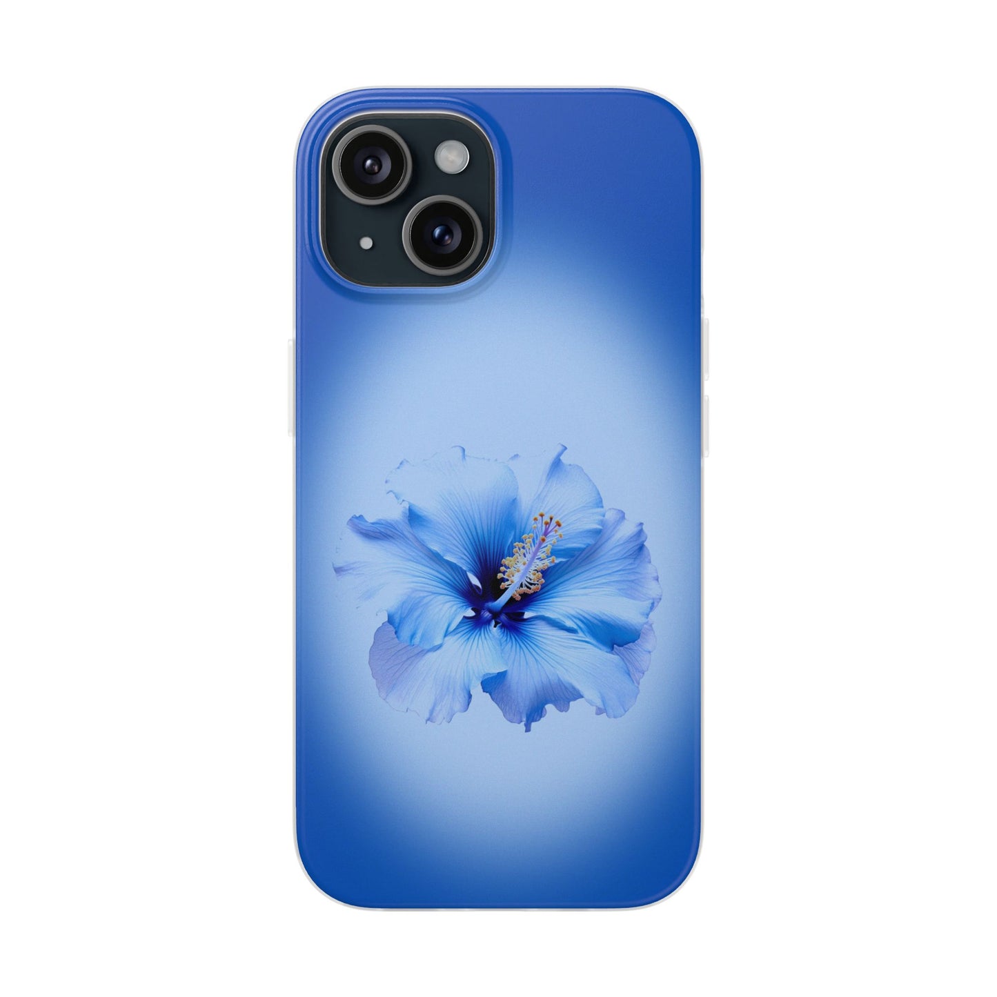 'Blue Hibiscus' Flexible Iphone Cases