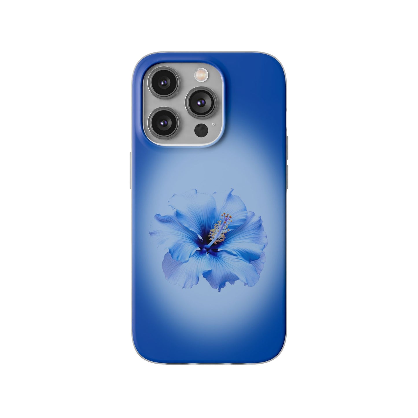 'Blue Hibiscus' Flexible Iphone Cases