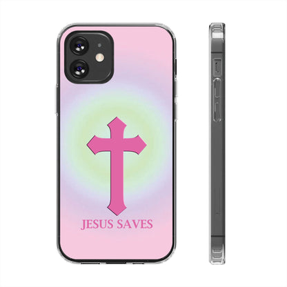 'Jesus Saves' Clear Iphone Cases